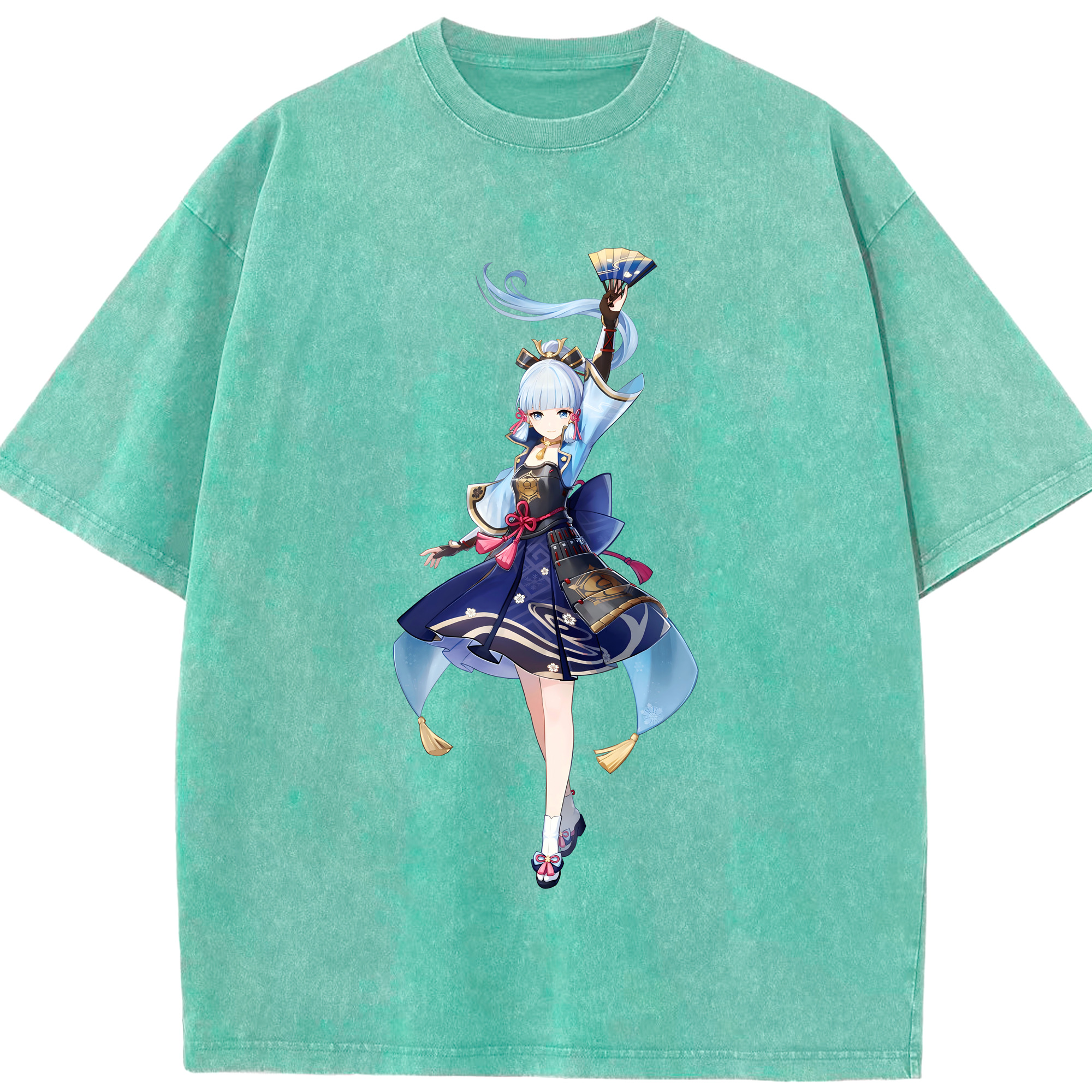 げんし神 神里綾華 神宮寺レン genshin Kamimiya Ren 綿100% ヴィンテージ風 半袖Tシャツ（フロントプリント）